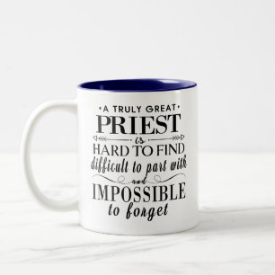 Taza Bicolor Un Verdaderamente Gran Sacerdote Es Difícil de Enc