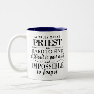 Taza Bicolor Un Verdaderamente Gran Sacerdote Es Difícil de Enc