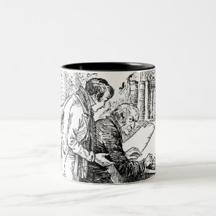 Taza Bicolor Un villancico del navidad: Déjelo solo