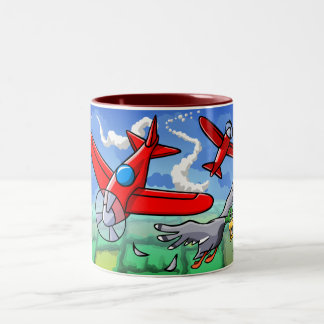 Taza Bicolor Una aventura del vuelo