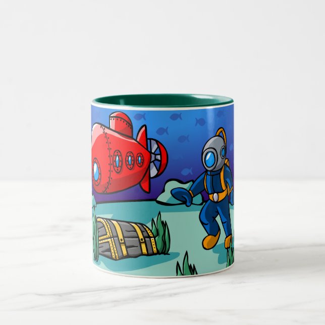 Taza Bicolor Una aventura subacuática (Centro)