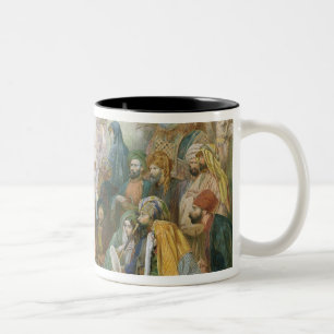Taza Bicolor Una calle en El Cairo (w/c en el papel)