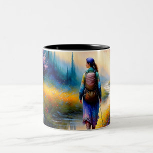 Taza Bicolor Una caminata en la obra de arte de Woods