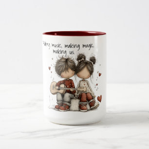 Taza Bicolor Una canción hecha para dos
