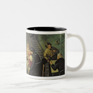 Taza Bicolor Una casa de consumición, 1859