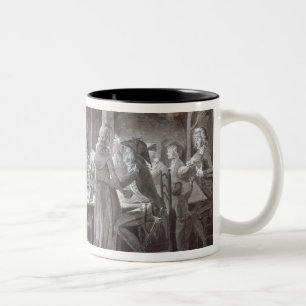 Taza Bicolor Una comida de la boda de la tarde