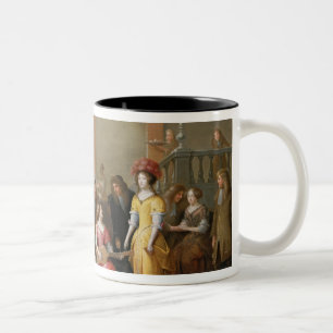Taza Bicolor Una compañía elegante en la música antes de un