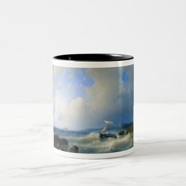 Taza Bicolor Una costa rocosa (Centro)