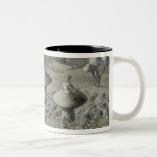 Taza Bicolor Una danza Elfin por la noche, ilustracion de 'en