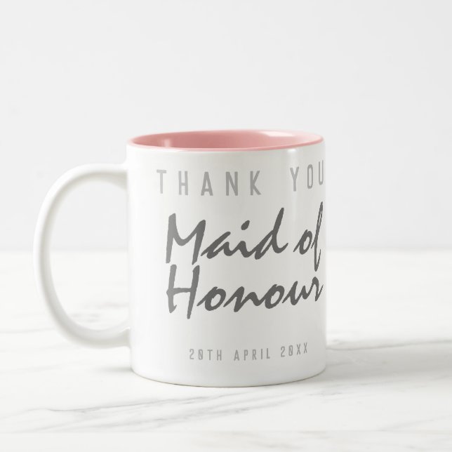 Taza Bicolor Una doncella de honor gracias (Izquierda)