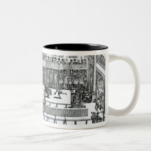 Taza Bicolor Una escena Jousting