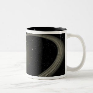 Taza Bicolor Una estrella joven circundada por los planetas del