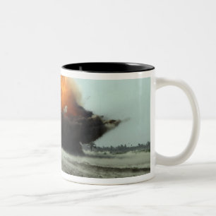 Taza Bicolor Una explosión entra en erupción