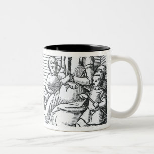 Taza Bicolor Una familia del puritano