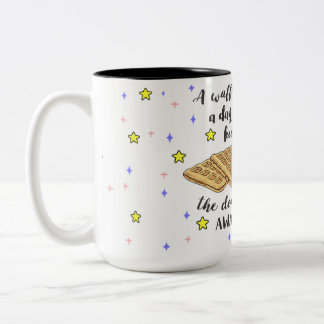 Taza Bicolor ¡Una galleta al día mantiene al médico ausente!