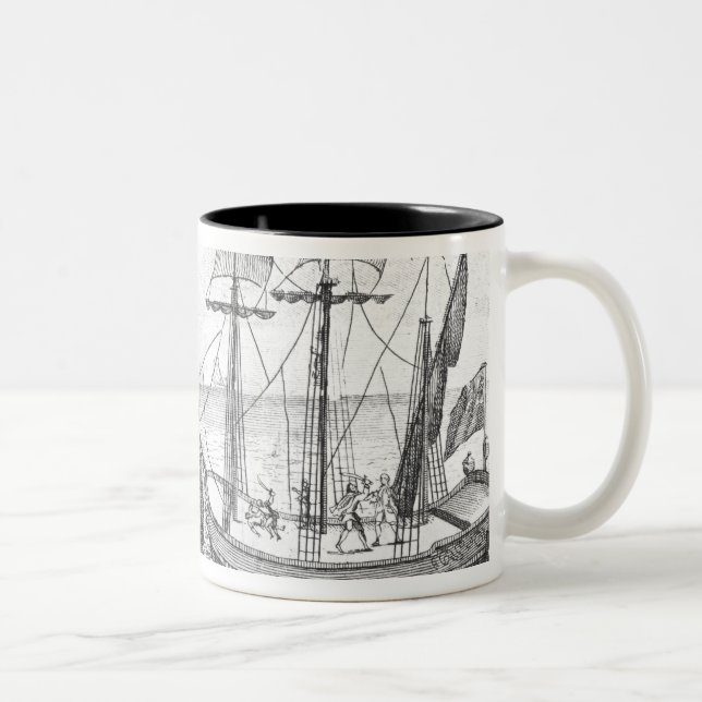 Taza Bicolor Una "Guarda española Costa (Derecha)