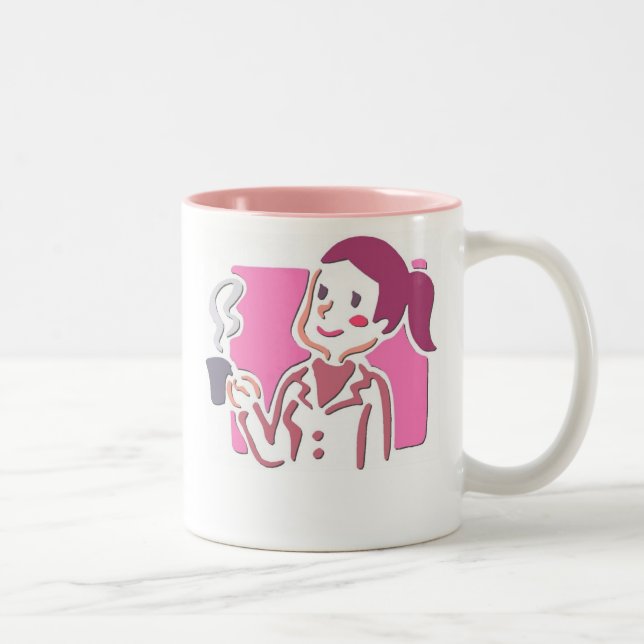 Taza Bicolor Una mañana sin café es como sueño (Derecha)