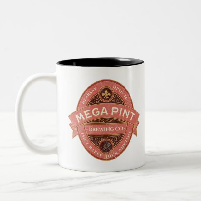 Taza Bicolor Una mega pinta (Izquierda)