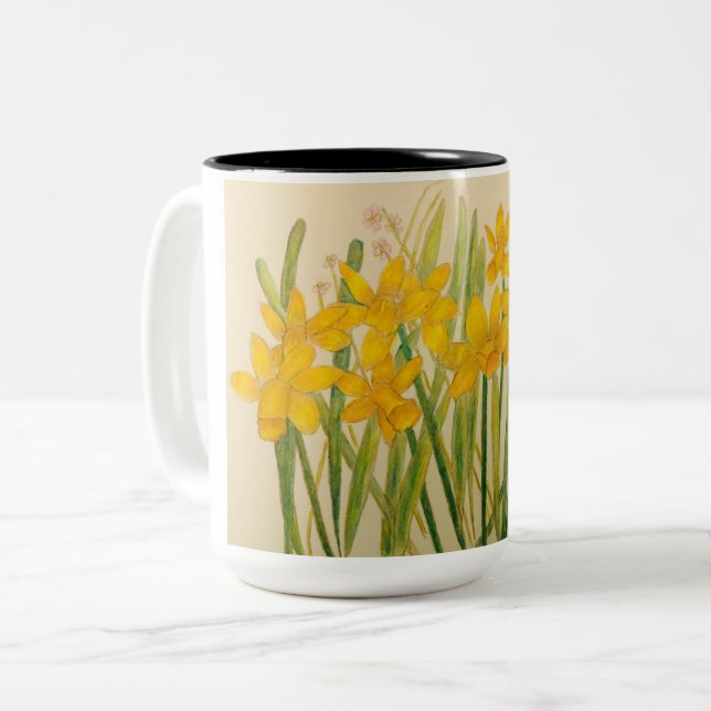 Taza Bicolor Una multitud de daffodils (Anverso izquierdo)
