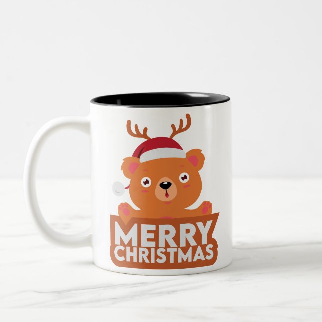 Taza Bicolor Una Navidad Muy Feliz (Izquierda)