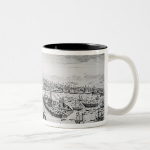 Taza Bicolor Una opinión de perspectiva de la ciudad de Veneci