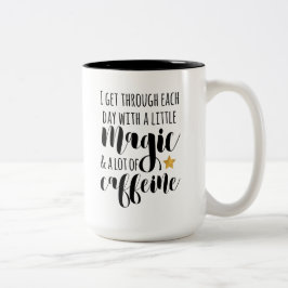 Taza Bicolor Una pequeña magia y mucha cafeína