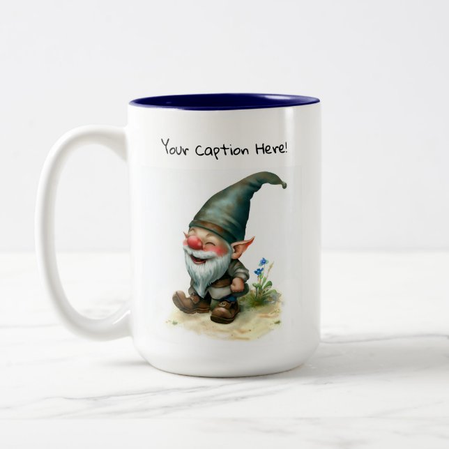 Taza Bicolor Una pintura acuarela de un domo lindo (Izquierda)