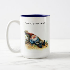 Taza Bicolor Una pintura acuarela de un domo lindo