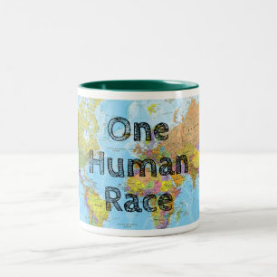 Taza Bicolor Una raza humana