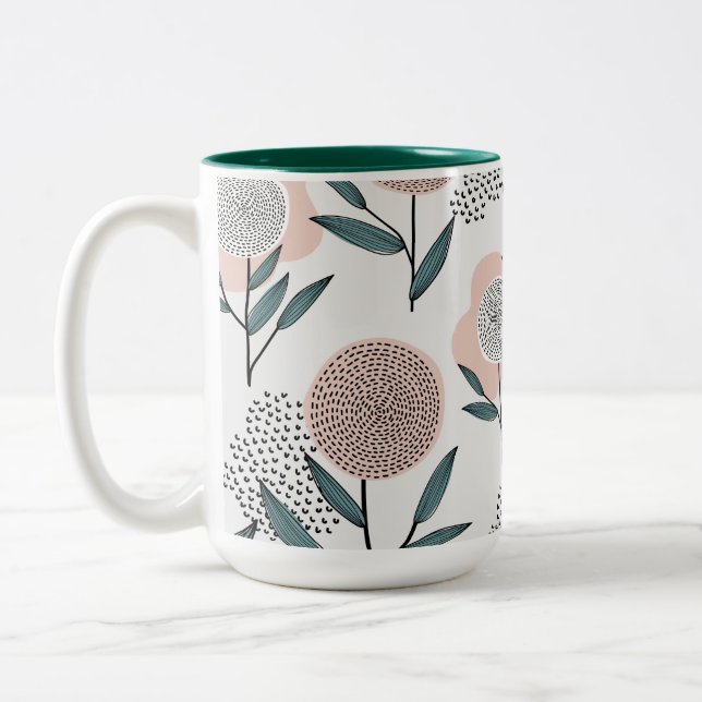 Taza Bicolor Una rosa (Izquierda)