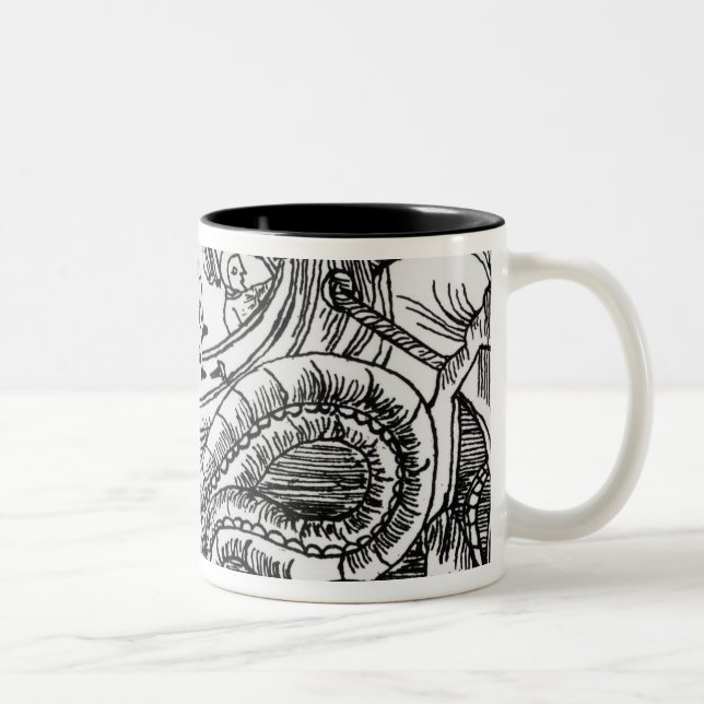 Taza Bicolor Una serpiente de mar (Derecha)