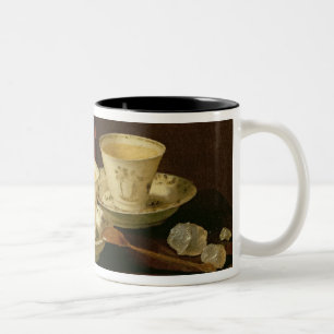 Taza Bicolor Una tetera de Yixing y una porcelana china