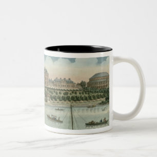 Taza Bicolor Una vista del hospital real en Chelsea y el Ro