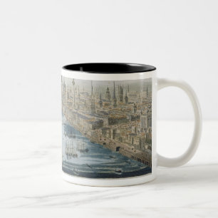 Taza Bicolor Una vista general de la ciudad de Londres y del