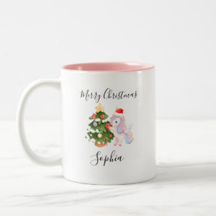 Taza Bicolor Unicorn Cocoa Magic - Navidades Personalizados par