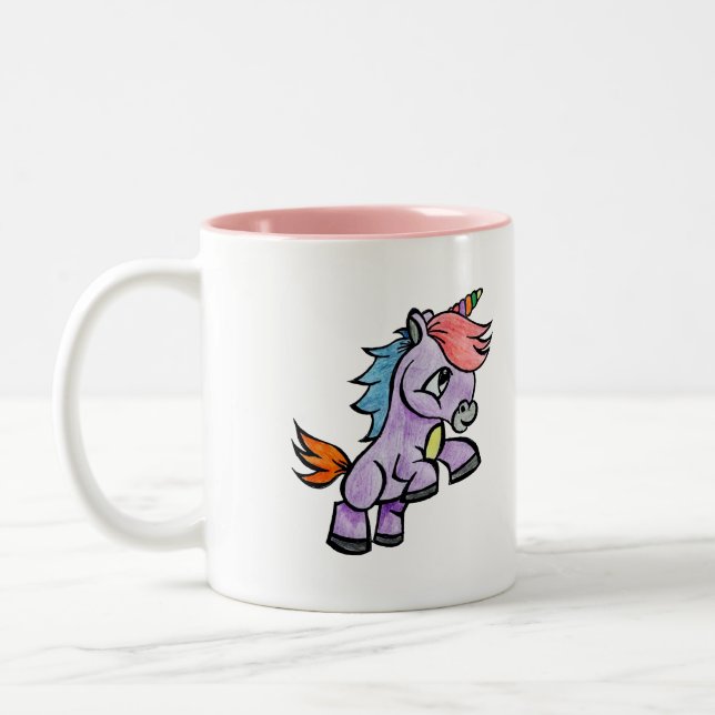 Taza Bicolor Unicornio (Izquierda)