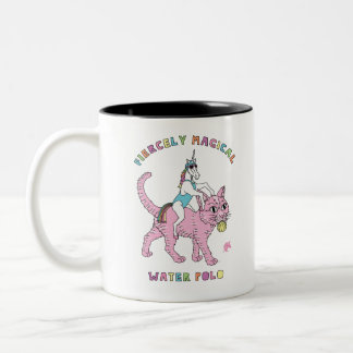 Taza Bicolor Unicornio (femenino) ferozmente mágico Ridin del