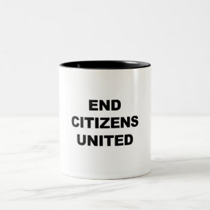 Taza Bicolor Unidos de los ciudadanos finales