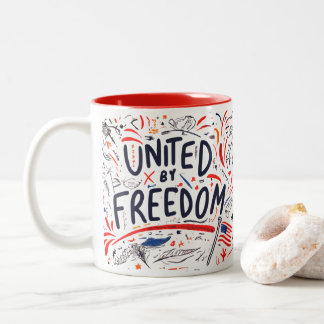 Taza Bicolor Unidos por la libertad