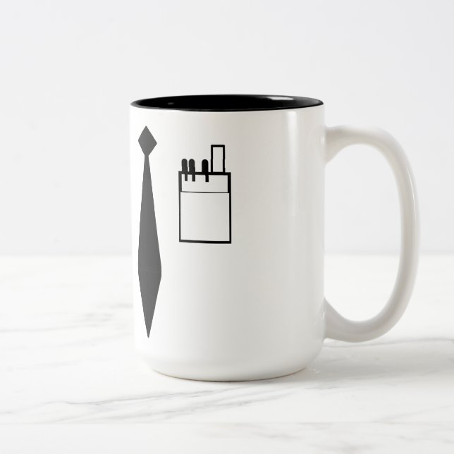 Taza Bicolor Uniforme del empollón (Derecha)