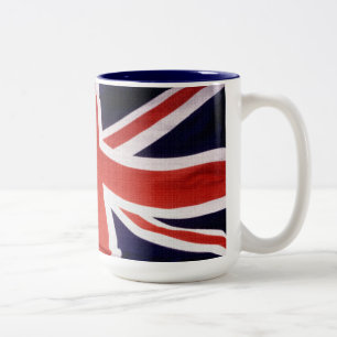 Taza Bicolor Unión del Reino Unido Jack Patriotic Coffee Mug