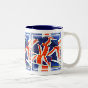 Taza Bicolor Union Jack ~ Dos dedos
