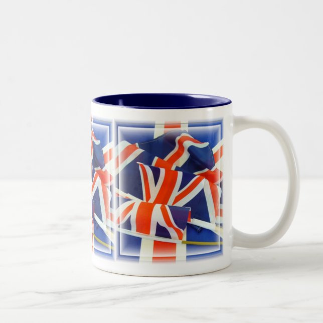 Taza Bicolor Union Jack ~ Dos dedos (Derecha)