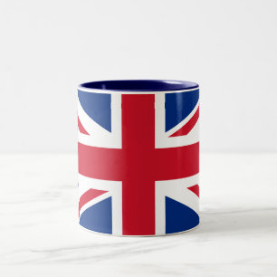 Taza Bicolor Unión Jack Reino Unido