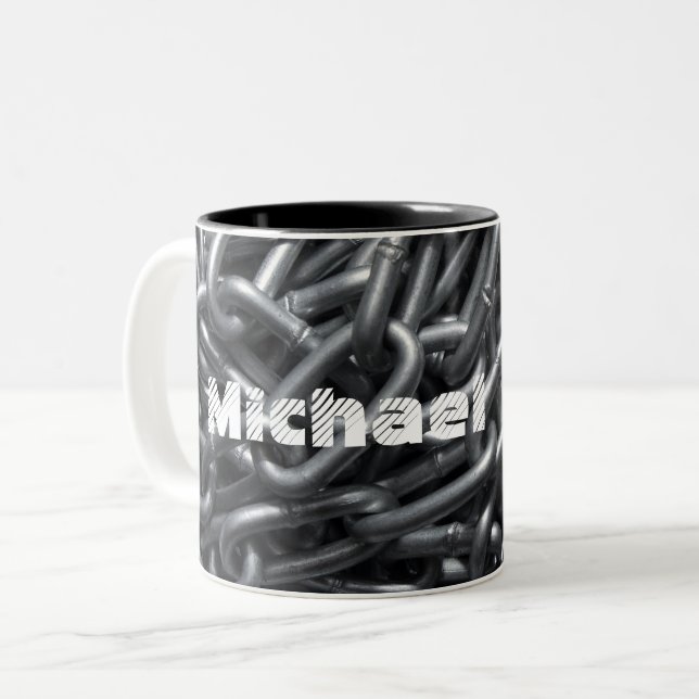 Taza Bicolor Unisex personalizado (Anverso izquierdo)