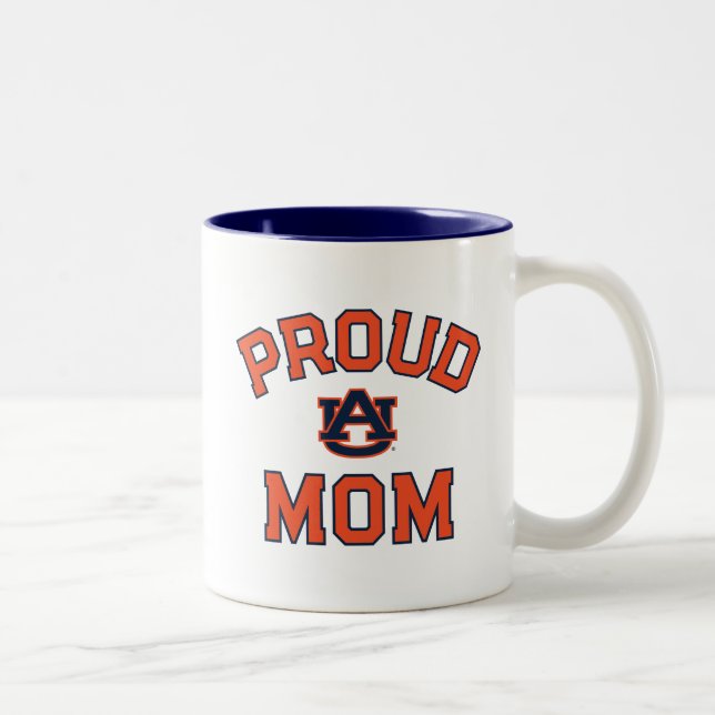 Taza Bicolor Universidad de Auburn "Orgullosa Mamá" (Derecha)
