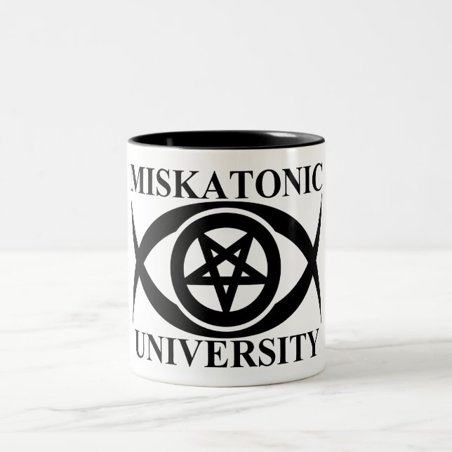 TAZA BICOLOR UNIVERSIDAD DE MISKATONIC (Centro)