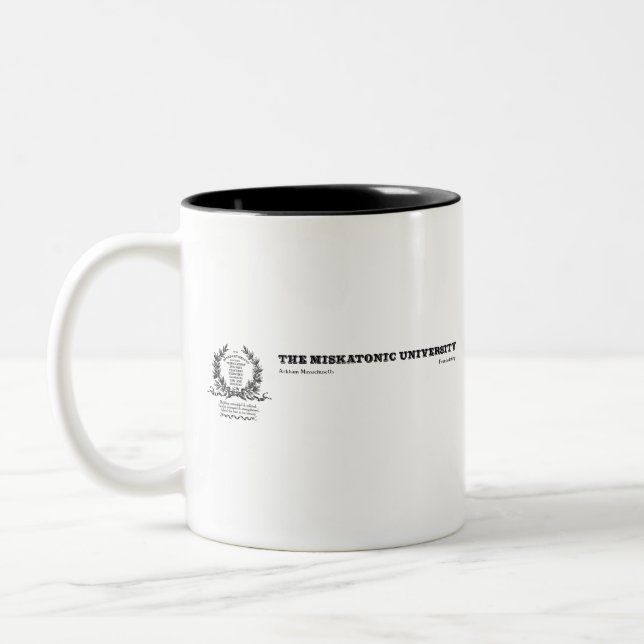 Taza Bicolor Universidad Miskatonic (Izquierda)