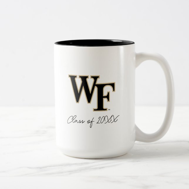 Taza Bicolor Universidad Wake Forest | WF (Derecha)