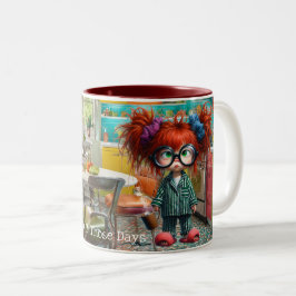 Taza Bicolor Uno de esos días (personalización opcional)